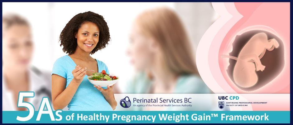 5As of Healthy Pregnancy Weight Gain <sup>TM</sup> Framework